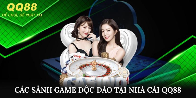 Điểm qua các sảnh game độc đáo tại nhà cái QQ88